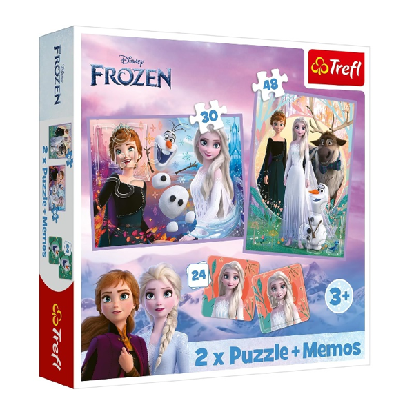 Trefl Puzzle 2in1 & Memos Frozen (93335)
