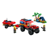 Lego City 4x4 Fire Truck With Resque Boat (60412)