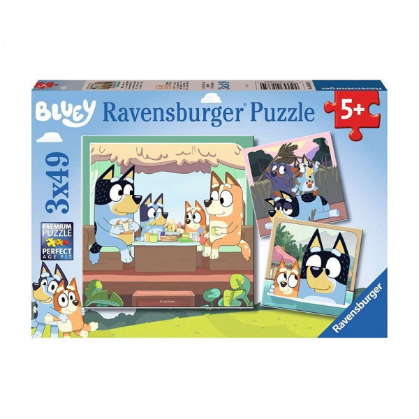 Ravensburger Puzzle 3x49τεμ Bluey (05685)