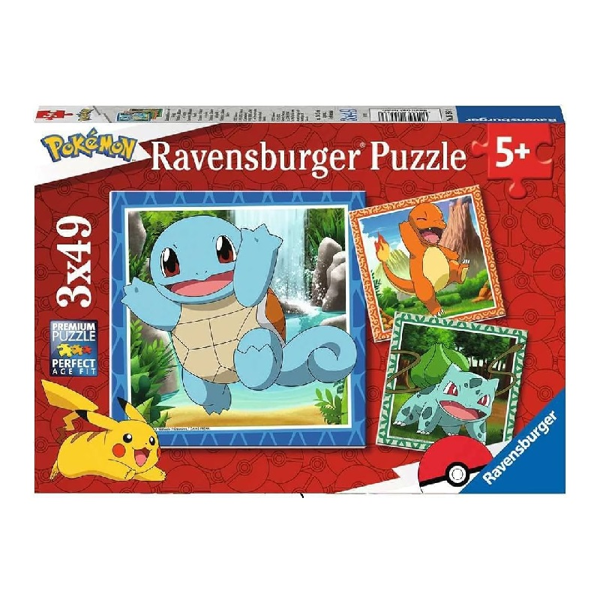 Ravensburger Puzzle 3x49τεμ Pokemon (05686)