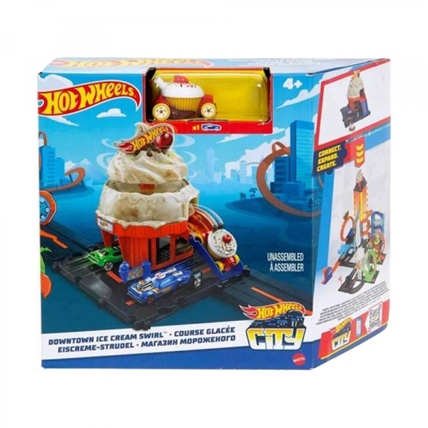 Hot Wheels City Downtown Ice Cream Swirl (HKX38)