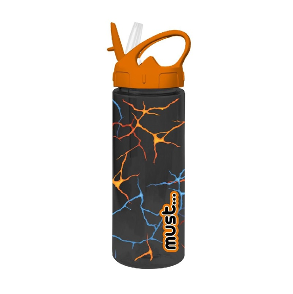 Must Παγούρι Πλαστικό Με Καλαμάκι 500ml 4 Σχέδια (000585686)