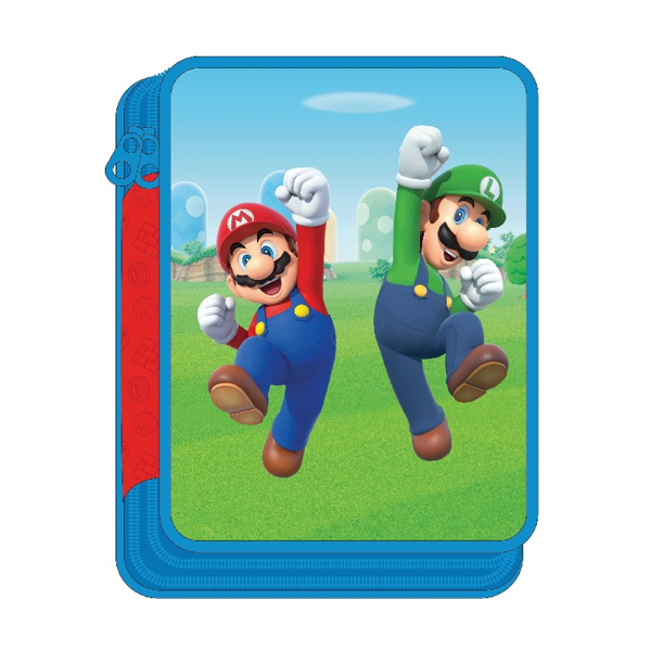 Super Mario Κασετίνα Διπλή Γεμάτη (313-00100)