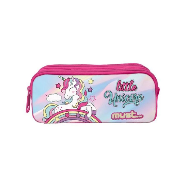 Must Κασετίνα Βαρελάκι Οβάλ Little Unicorn (000585499)