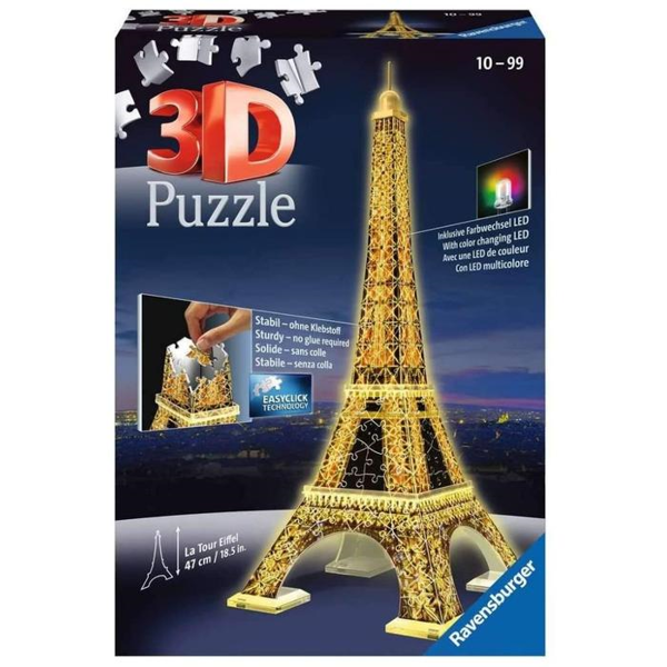 Ravensburger 3D Puzzle Eiffel Tower Night Edition (12579)