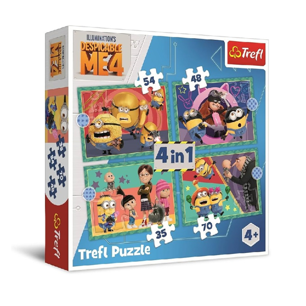 Trefl Puzzle 4in1 Minions (34648)