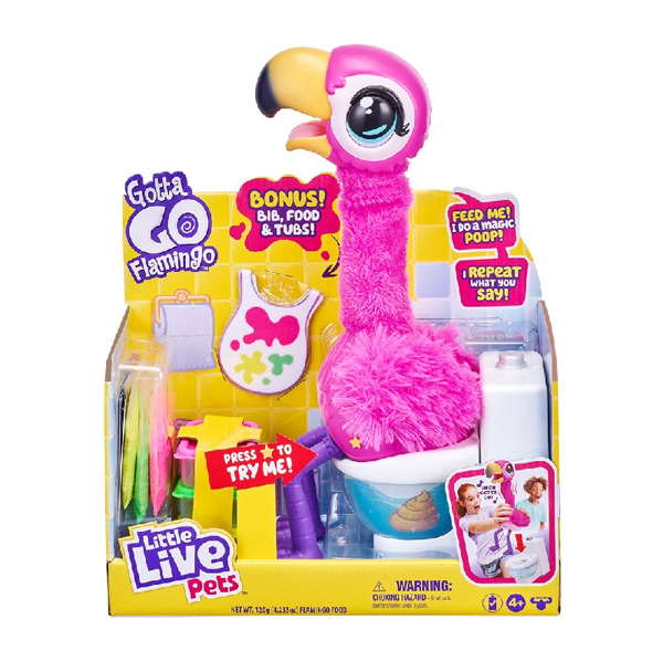 Little Live Pets Gotta Go Flamingo Bingo Με Έξτρα Τροφή (LPG03000)