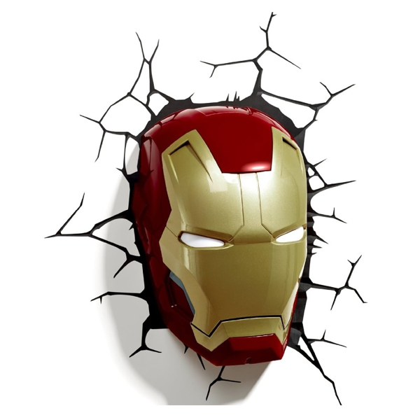 Iron Man Face Mask 3D Light (49465)
