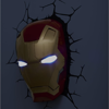 Iron Man Face Mask 3D Light (49465)