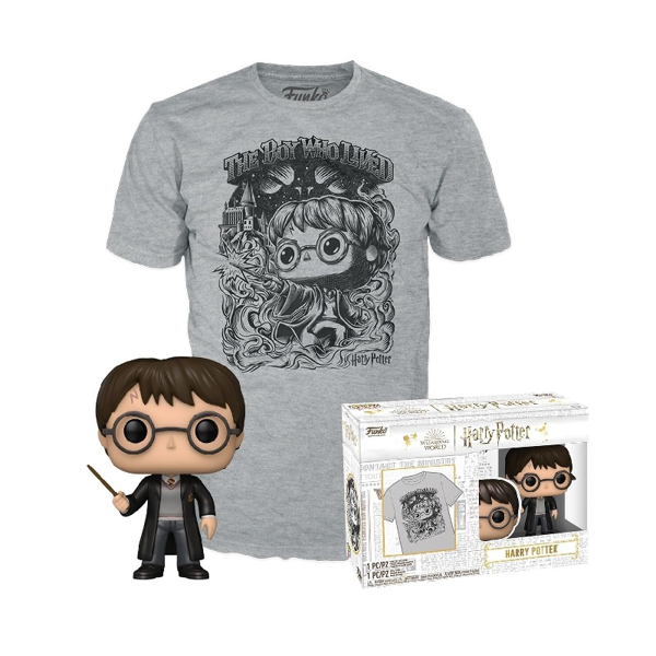 Funko Pop! & Tee Box M-Harry Potter (Tees)