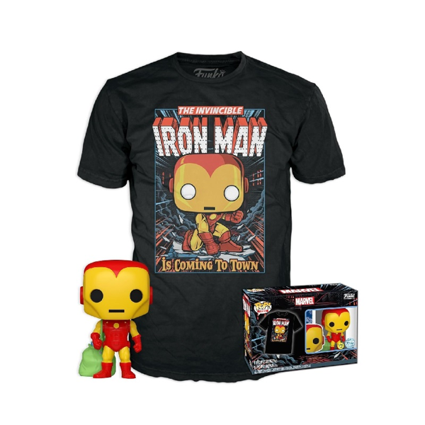 Funko Pop! & Tee Box M-Iron Man (Tees)
