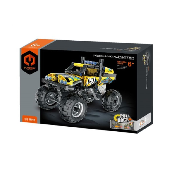 Mechanical Master Pull Back Κίτρινο Όχημα 4x4 (5804)