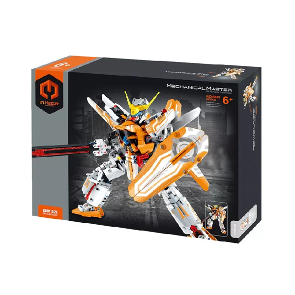Mechanical Master Ninja Robot Fighter Orange (6821)