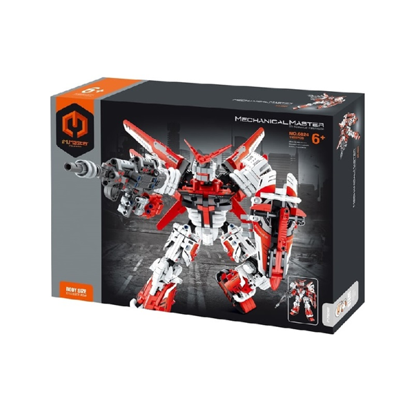 Mechanical Master Ninja Robot Fighter Red (6824)