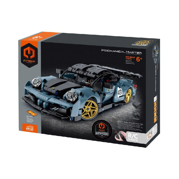 Mechanical Master RC Αγωνιστικό Αυτοκίνητο Μαύρο Μπλε (8043)
