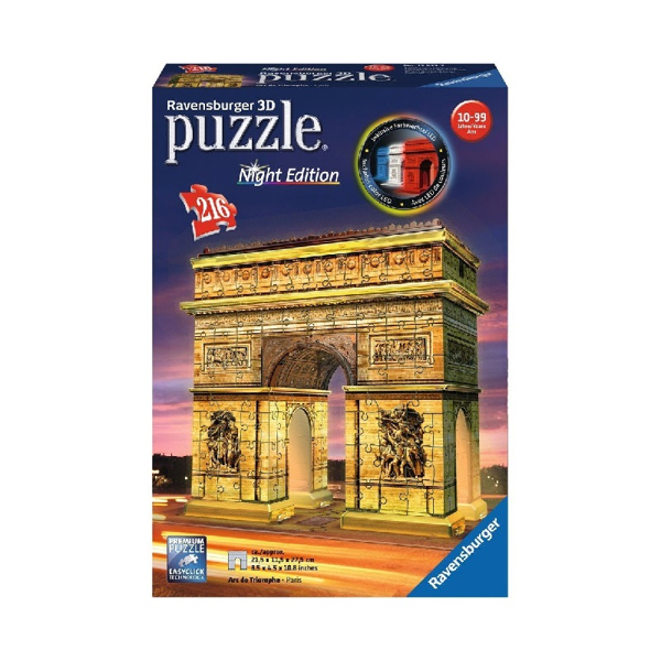 Ravensburger 3D Puzzle Arc de Triomphe Night Edition (12522)