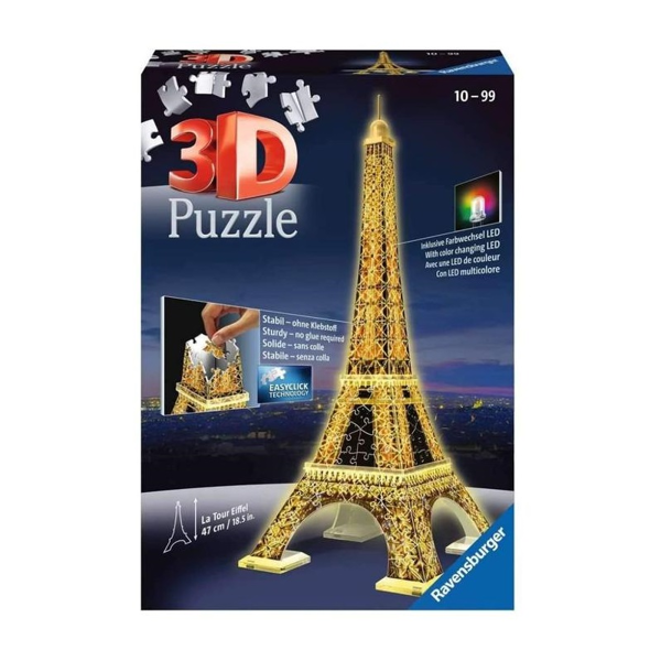 Ravensburger 3D Puzzle Eiffel Tower Night Edition (12579)