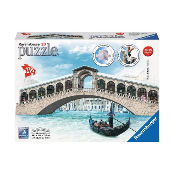 Ravensburger 3D Puzzle Ponte di Rialto (12518)