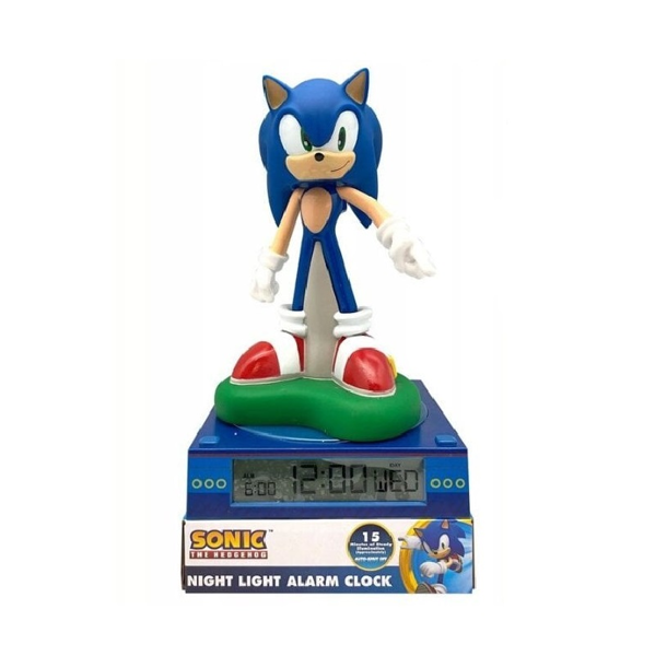 Sonic 3D Night Light & Alarm Clock (SNC3023M)