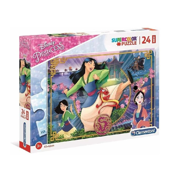 Clementoni Puzzle Supercolor Maxi 24τεμ Mulan (1200-24206)