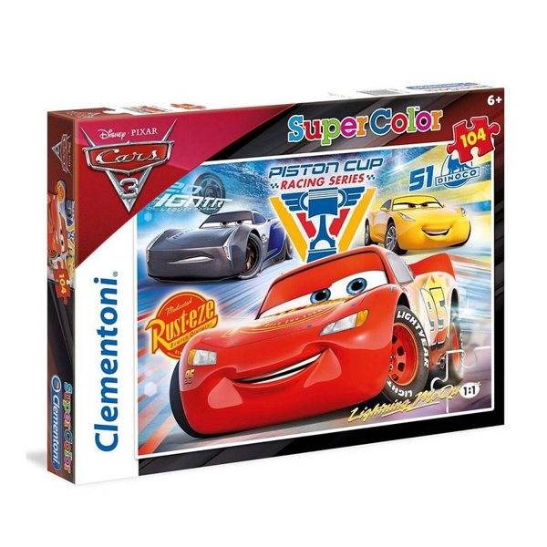 Clementoni Puzzle Supercolor 104τεμ Cars 3 (1210-27072)