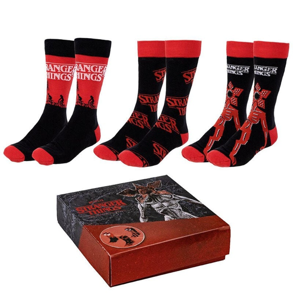 Stranger Things Socks Size 40-46 (3 Pairs Pack)