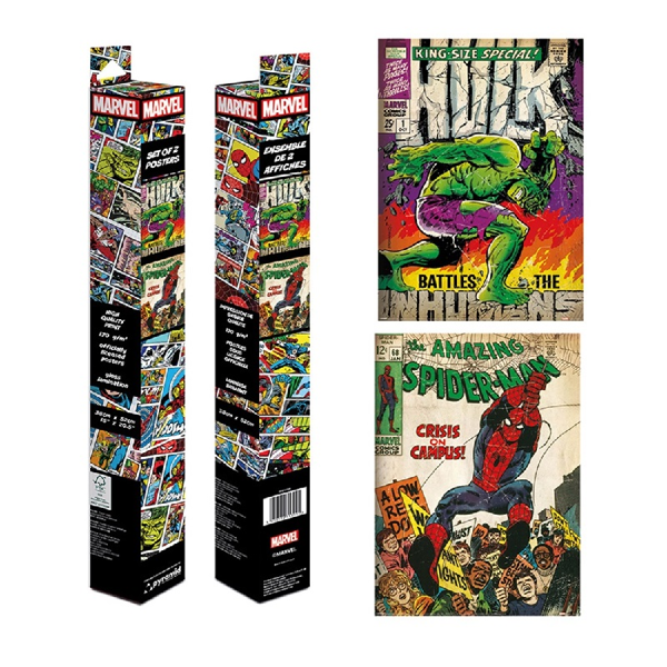 Spiderman & Hulk Poster 2-Pack (52x38cm)