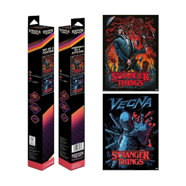 Stranger Things Vecna & Eddie Poster 2-Pack (52x38cm)