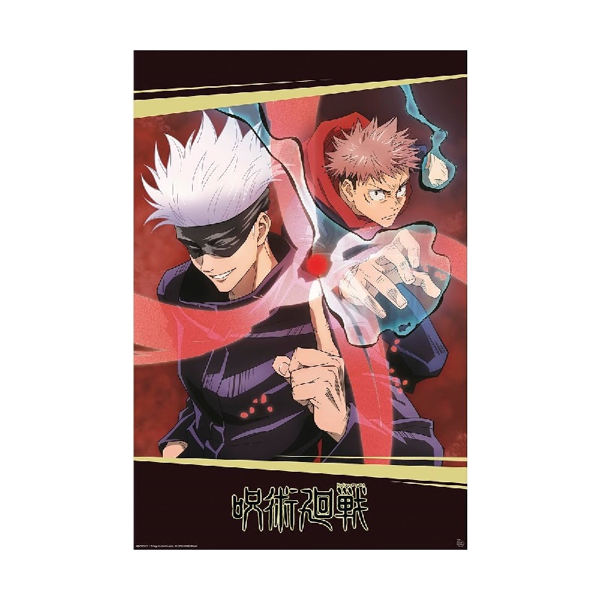 Jujutsu Kaisen Itadori & Gojo Poster (91x61cm)