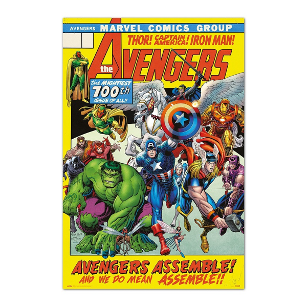 Avengers Comics Cover 100th Issue Poster (91x61cm)