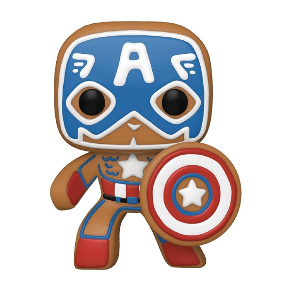 Funko Pop! Vinyl-Holiday Gingerbread Captain America (Marvel) (933)