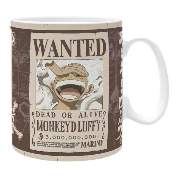 One Piece Luffy Gear Five Wanted Ceramic Mug 460ml (ABYMUGA581)
