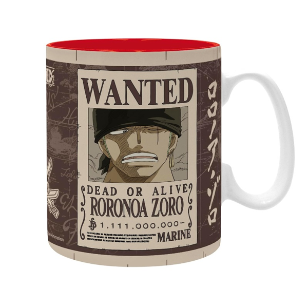 One Piece Zoro Wanted Ceramic Mug 460ml (ABYMUGA582)