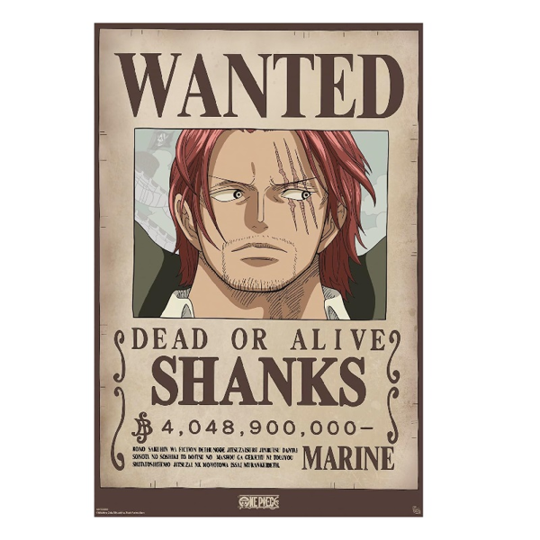 One Piece Shanks Wanted Poster (91x61cm) (GBYDCO654)