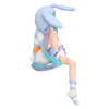Hatsune Miku Blue Rabbit Ear Hood Pajama Noodle Stopper Statue 14cm (FRYU50162)