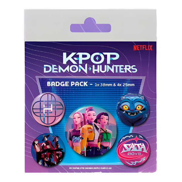 K-Pop Demon Hunters Badge Pack 5τεμ. (BP2510743)